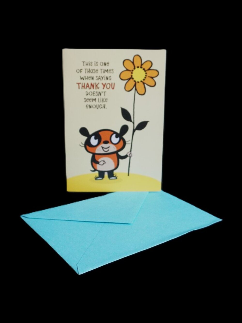 Vintage Hallmark Heartline Thank You Sunshine Note Greeting Card
